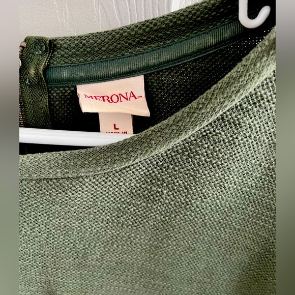 Merona | Canvas Cotton Quarter Sleeve | size L - Picture 3 of 3